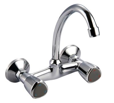 China Sense Faucets Zinc Kitchen Mixer With Zinc Handle And S.S Spout for sale