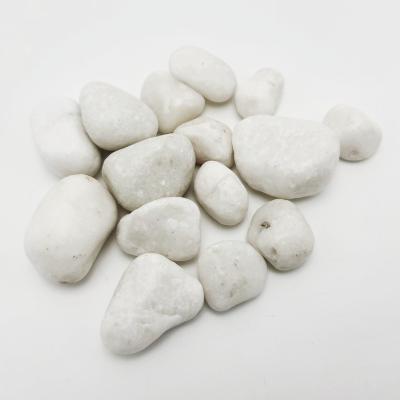 China High Quality Nobody Tumbled Polished White Pebbles for sale