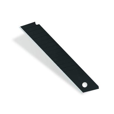 China Hot sale unique design carbon steel/SK5 black coated stainless steel snap off scraper blade knife blade for sale