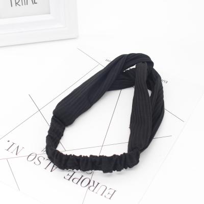 China Wholesale soft fabric shop fabric headband wholesale wash sports hairpin bow face headband for sale