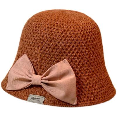 China Street Style Women's Spring Sun Fisherman's Hat And Foldable Big Shade Beach Hat Women's Summer Bow Hat for sale