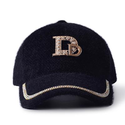 China Autumn and winter all-match warm hat female COMMON street D winter Korean standard baseball hat for sale