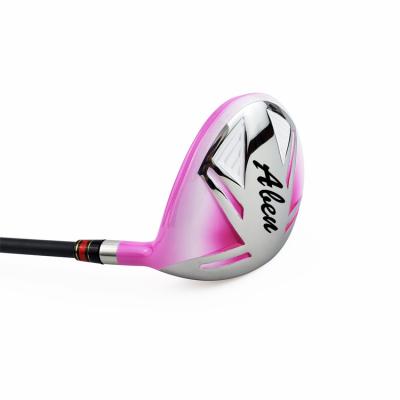 China Graphite Rose Straight Fairway Wood For Women , Beautiful In Colors Golf Fairway for sale