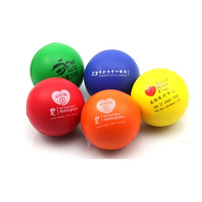 China Promotional Toy Cheap In Running And Anti PU Stress Promotional Soft Squishy Ball With Custom Logo To Be Printed for sale