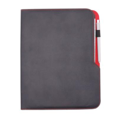 China Luxury A4 Tablet PU Folder Covers Women and Men Business Folder Printed Genuine Leather Folder for sale