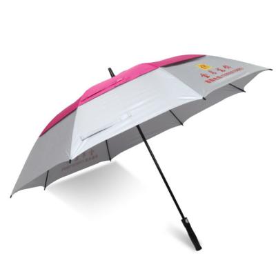 China 2021 Hot New Double Layer Cloth Double Layer Cloth Promotional Customized Golf Umbrella With Logo for sale