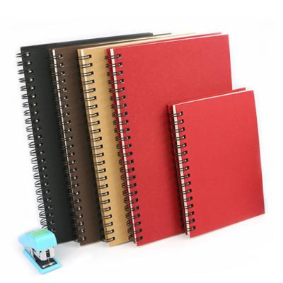 China Eco friendly cheap pages custom logo spiral printing A5 A4 size spiral notebook for sale