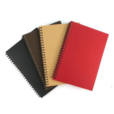 China Wholesale A5 A4 Size Black Spiral Spiral Recycled Paper Bound Notebook for sale