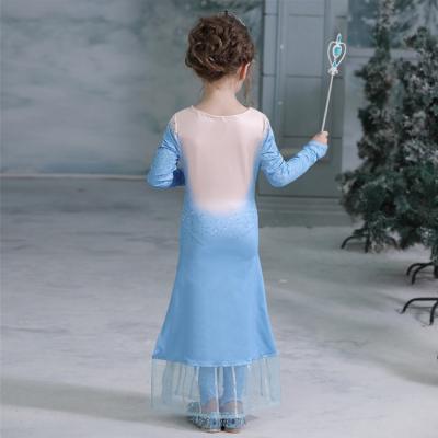 China Princess Elsa Dress Costume Inspired Frozen Elsa Costume for Girls Toddler Christmas Party Dress for sale