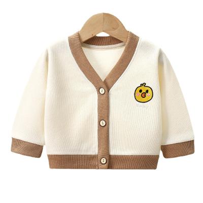 China Breathable Knitted Cardigan Leopard Print Knitted Children's Plain Cardigan Clothes for sale