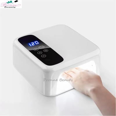 China Rechargeable 72W Gel Nail Polish Plastic Cordless Fast Curing Nail Dryer Led UV Lamp Drying Lamp for sale