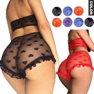 China Wholesale Japanese mature transparent flared inner panties lingerie factory nylon/cotton woman lady corset lace ropa underwear for sale