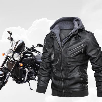 China 2021 Viable Fashion Big Tall Men's Jackets Coated Plus Size Mens Motorcycle Jackets Winter PU Outdoor Faux Leather Jacket for sale