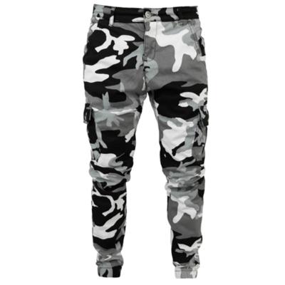 China QUICK DRY Men's Jeans Butt-Fitting Business Casual Workwear Printing Pencil Pants Style Fashion Denim Pants Male Classic Blac Camouflage Jeans for sale