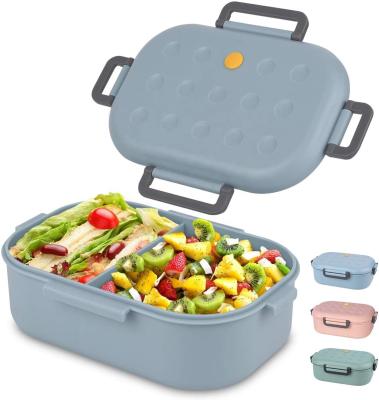 China Heat Free Plastic Bento Box Food Storage BPA Free Picnic Container Kids Microwavable Lunch Box for sale