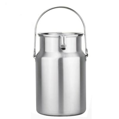 China Durable 304 Stainless Steel Sealed Drum With Thick Handle Milk Drum Oil Can Sealed Small Box With Buckle for sale