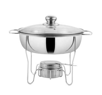 China Restaurant Serving Chafing Dish Indian Rectangle Teasing Dish Stainless Steel Chafing Dish With Fuel Burner for sale