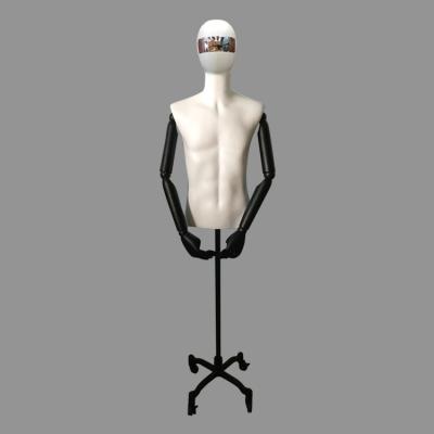 China Wholesale Male Bust Model Mannequin Window Display Fashion Plastic Maniquies for sale