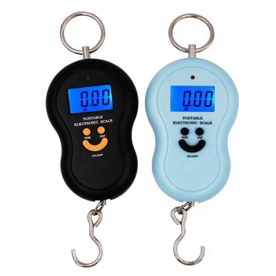 China Hot Selling Amazon Squash 50KG Home Kitchen Scale Backlight Night Vision Shopping Electronic Portable Scale Hook Portable Weighing for sale