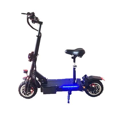 China Portable Foldable Electric Scooter 11 Inch 5600w 60v 20ah Fat Tire Light Unisex Adult Two Wheel Electric Scooter for sale