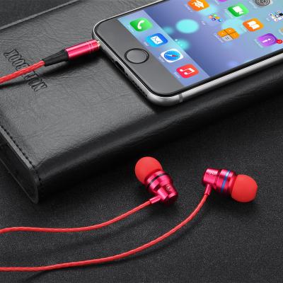 China In-ear Low Price Metal Bass In-ear 3.5mm Plug Earphone Wire Controlled Mobile Earphone for sale