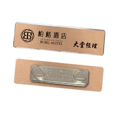 China Other Custom Brand Available Customized Daily Use custom name tags with metal logo clothing tag for sale