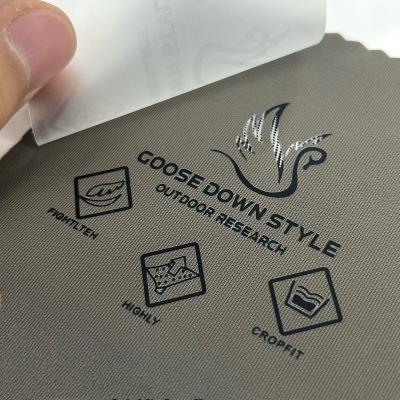 China Washable Custom Brand Name Clothes Clothing Tag neck Label Custom Sticker Heat Transfer Logo Patches for sale