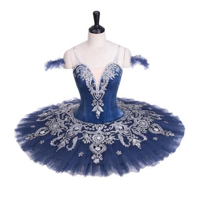 China from above & Spades Dark Blue Classic Adult Ballet Tutu Girls Ballet Tutu Female Variation of Raymonda Hooped Dish Customized Professional Tutu for sale