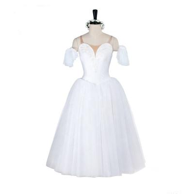 China Faiy princess white professional tutu ballet dresses long for women performance wear for sale