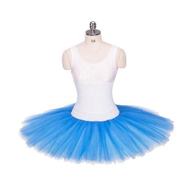 China from above & Tees Girls Dance To Skirt Adult Customized Professional Ballet Pancake Tutu Skirt Kids Classical Bluebird Stage Ballet Half Skirt for sale