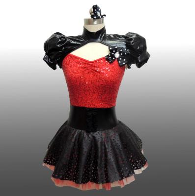 China from above & Beautiful black tees dance dress for women jazz for sale