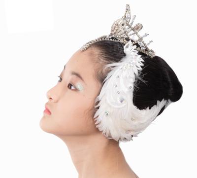 China from above & Pique white lace swan headpiece swan feather headpiece headpiece ballet performance stage girls dance headpiece for sale