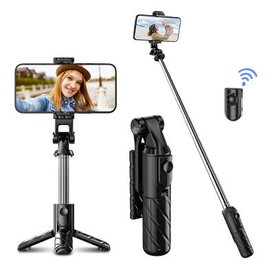 China Portable Flexible Multifunctional Remote Control Mini Phone Selfie Stick With Tripod for sale