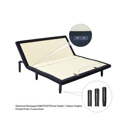 China (Size) 5 Years Warranty 1520 Intelligent Foldable King Size Electric Motor Bed 2 Bed Frame Adjustable Motion Adjustable for sale