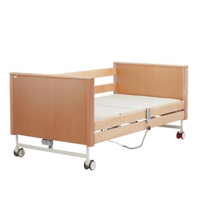 China F400 Hospital Bed Factory Quality Guarantee 5 Function Wooden Nursing Patient Bed For Rehabilitation Home Hospital for sale