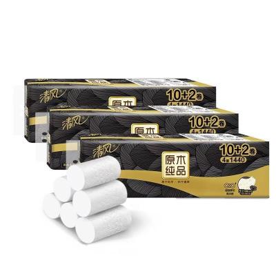 China Private Label Ultra Soft Cheap Biodegradable Toilet Paper 3ply Wholesale Toilet Paper Roll for sale