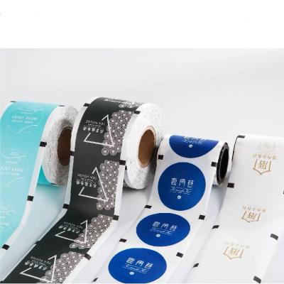 China Water Soluble customer printing logo sealing film paper and plastic sealing cup plastic cover lid for sale