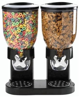 China Freshness Preservation Food Cereal Dispenser Doubal Port High Quality Dry Storage Container For Cereal Candy Nuts Beans Rice for sale