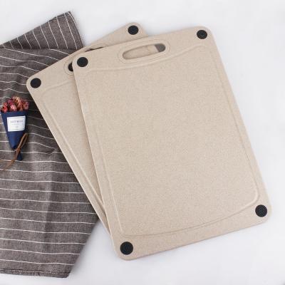 China Wheat Straw Fiber Chopping Board Korean Style Sustainable Biodegradable Rice Husk Fiber Grain Organic Cutting Board for sale