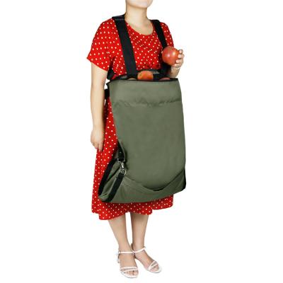 China Modern Selling Adjustable Garden Vegetable and Fruit Picking Bag Harvesting Bag Waterproof and Stain-Resistant Waterproof and Stain-Resistant Apron with Big Deep Bag for sale