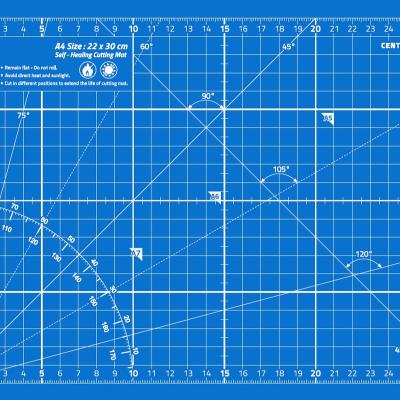 China A4 non-slip cutting mat: 22 x 30 cm thickness 3mm for sale