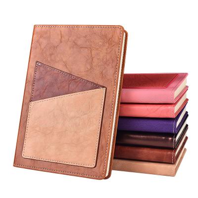 China Factory PU A5 Hardcover Book Leather Custom Daily Agenda Personalized Logo Creative Business Student Notebook for sale