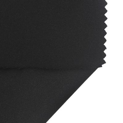 China Other China Manufacturer Custom Solid Black Color 95% Polyester 5% Spandex Sportswear Jersey Fabric for sale