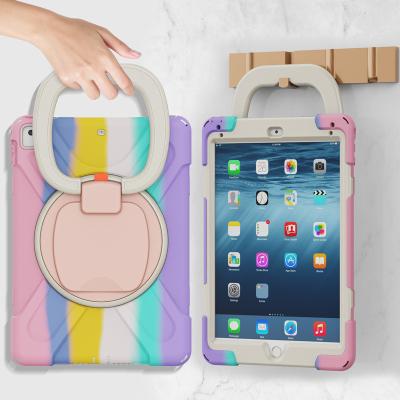 China Plastic TPU PC 11inch Tablet Case For Ipad New Pro 11 2021 Adjustable Hand Strap Rainbow Cover Air4 10.9 Case for sale