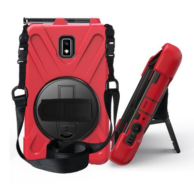 China Plastic Heavy Duty Shockproof with Integrated Kickstand and Strap for Ipad 10.2 8th / 7th Generation Case with Pencil Holder for sale