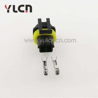 China pa66 2 pin plug automotive auto connectors pa66 gf25 for sale