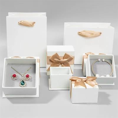 China Recyclable Custom Necklace Bracelet Ring Small Logo Jewelry Packaging Gift Paper Cardboard Drawer Box for sale