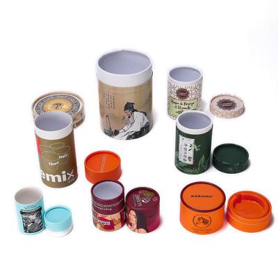 China Custom Food Grade Materials Cylinder Kraft Paper Round Paper Tube Biodegradable Recycled Packaging Box for sale