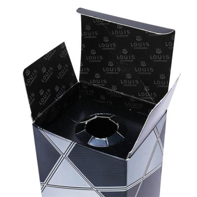 China Custom Logo Recyclable Luxury Wine Bottle Cardboard Gift Paper Box for sale