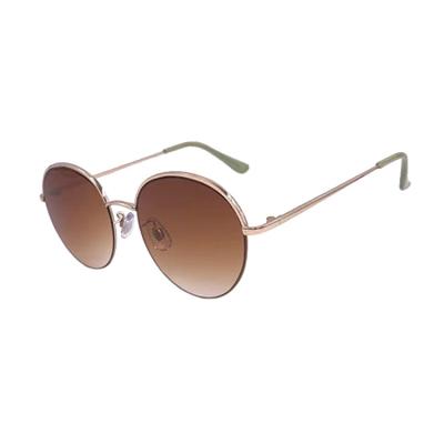 China Outdoor Sunglasses CE Metal Half Frame Around Fashion Alloy Sunglasses Wholesale Retro Luxury Outdoor Sunglasses Design Brand Sunglasses Women Men for sale